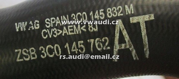 Hadice plnicího vzduchu VW Touran Passsat 3C 3C0145840H 1.9 TDI BLS - 7