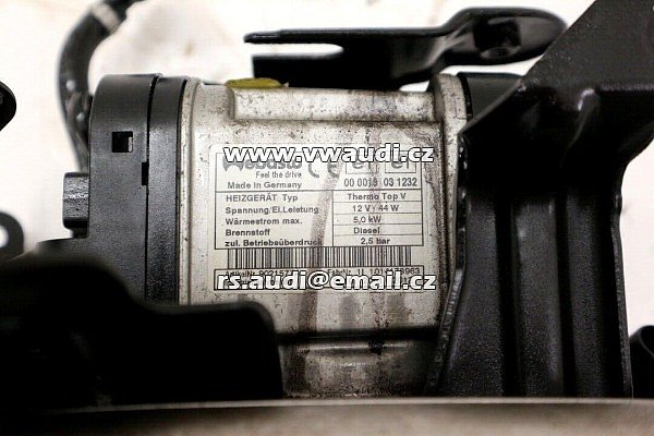 1K0 815 065 AQ Webasto Thermo Top V 1K0815065AQ VW Touran Caddy Škoda - 3