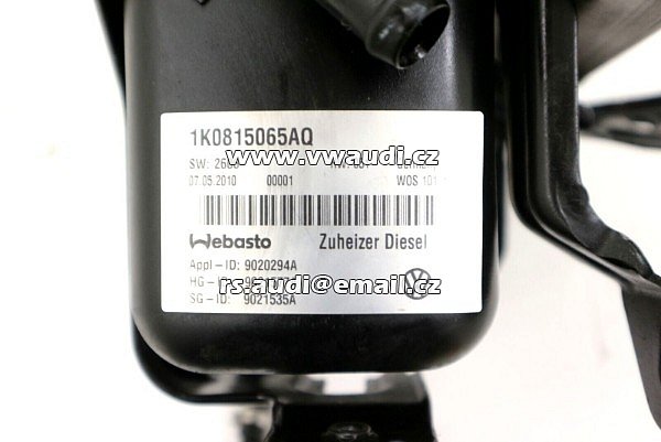 1K0 815 065 AQ Webasto Thermo Top V 1K0815065AQ VW Touran Caddy Škoda - 4