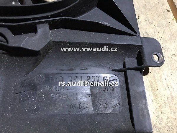 VW T5 Multivan ventilátor chlazení ventilátor 7H0959455B Bosch 0130706200 - 3