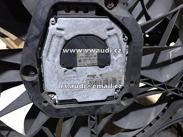 VW T5 Multivan ventilátor chlazení ventilátor 7H0959455B Bosch 0130706200 - 5