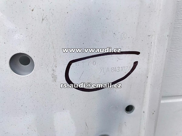 7LA 843 107 A Posuvné dveře bez výrezu pro okno VW  T5 T6 TRANSPORTER LEVÉ ŘIDIČ strana  - 8