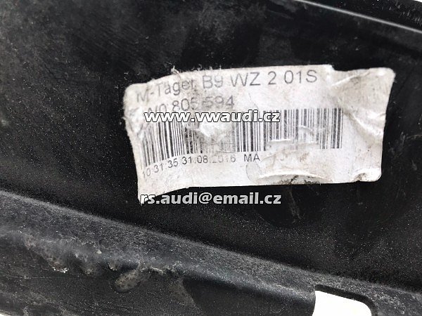 8W0 805 594 AUDI A4 B9 8W0805594 17-19 ORIGINÁL   Nosič zámku kapoty - 10