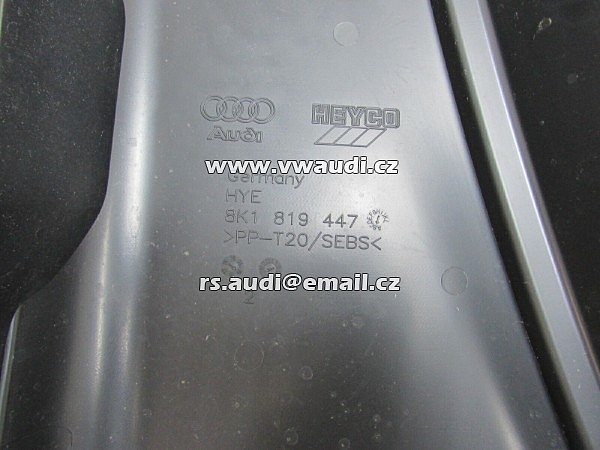 8K1 819 447 B  Audi A4 B8 8K A5 S5 8T  Plast pod stěrače deflektor - 4