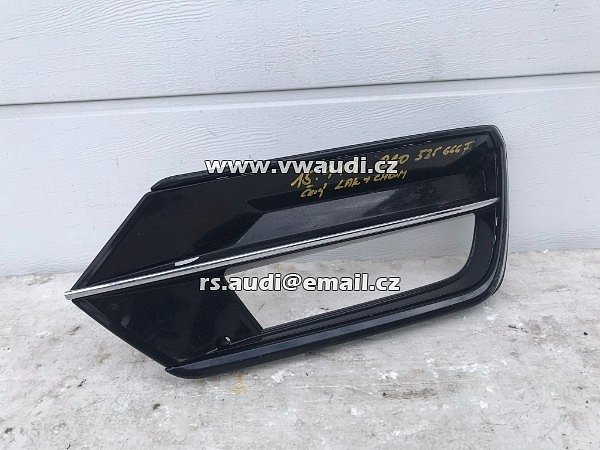 3G0 353 666F VW Passat B8 3G   Mřížka krytka  prava nárazník  lak černý + chrom  - 2