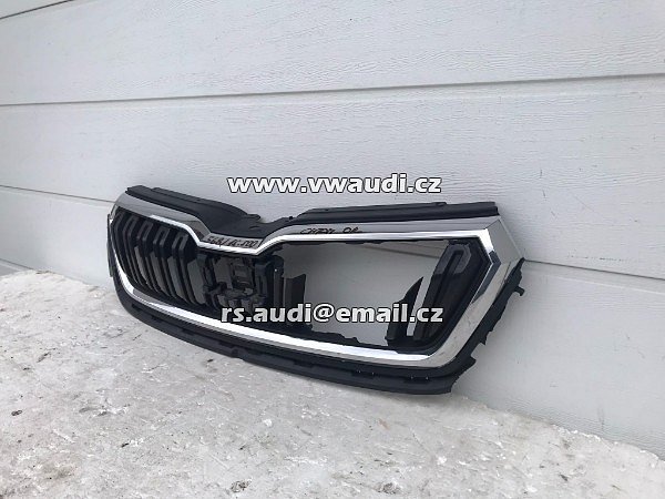 568 853 653 Škoda Kamiaq   Chrom rámeček pro masku  - 2