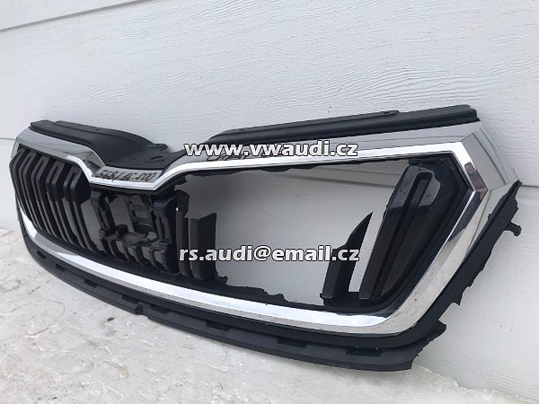 568 853 653 Škoda Kamiaq   Chrom rámeček pro masku  - 3