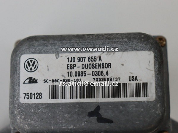 VW Aud 1J0907655A 1J1907637Di Seat Škoda Snímač stáčení ESP Duosensor  - 3