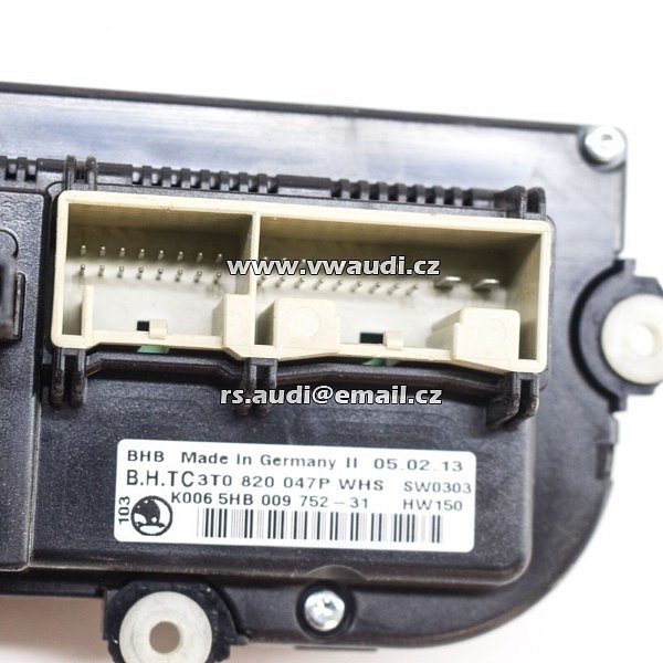 3T0 820 047 P ŠKODA YETI 5L Superb 3t Klimatizační jednotka 3T0 - 2