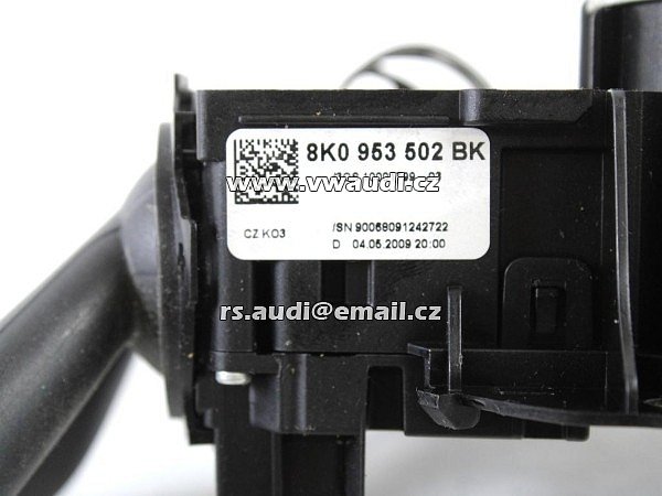 8K0 953 502 BK Audi A4 B8 8K A5 8T Pákový kombinovaný spínač tempomatu 8K0953502BK - 4