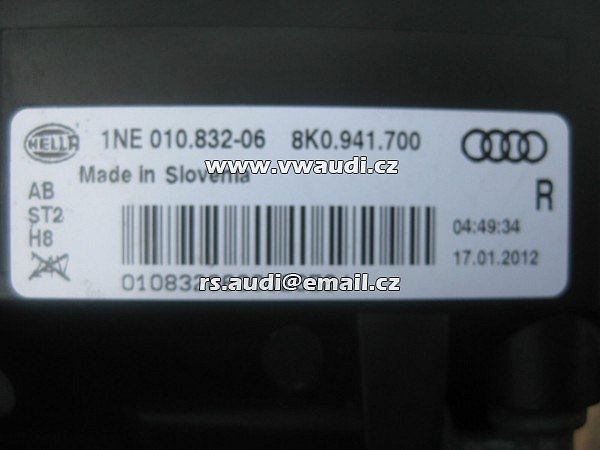 8K0 941 700 B AUDI A4 B8.5 2014 MLHOVÉ SVĚTLO PŘEDNÍ - 4