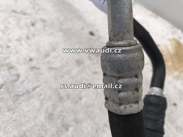 8D0 260 701 AE A4 B5 A6 vedení klimatizace hadice chladiva 6válcový motor V6 klimatizace  - 8