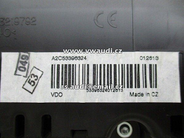 3AA 920 870 A Sdružený přístroj Tacho VW Passat B7 2012 13 14  - 2