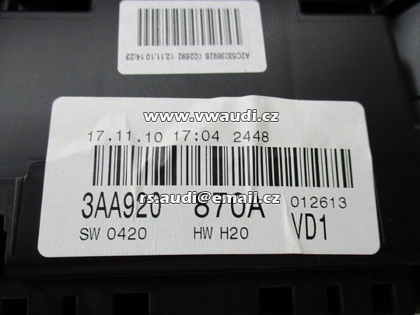 Sdružený přístroj Tacho VW Passat B7 2012 13 14 - 3