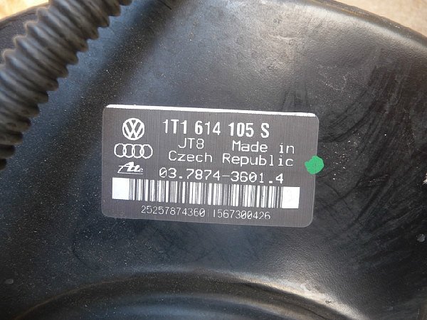 VW Caddy, Touran 03-, posilovač brzd podtlakový 1T1 614 105S / 1T1 614 106 E - 3