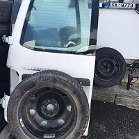 Zadní okno sklo na půlené dveře VW T5 Transporter 2005 06 07 08 09 2010 - 2