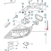 AUDI Q7 4L 2010 - 2015 Přední světlomet Bi-Xenonová LED pravá - 2