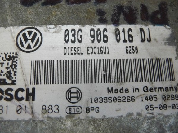 Řídící jednotka motoru ECU VW Audi 1,9 Tdi - 3