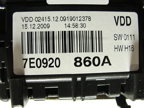   7E0 920 860A  - 2