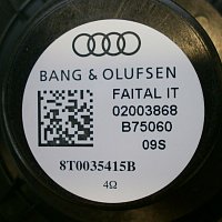 Audi A4 & A5 2008-2015 Reproduktor předních dveří  Bang & Olufsen Original - 2