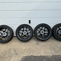 VW Audi Seat Škoda Y80837 Borbet 18" al. alu kola hliníkové sada 4 ks Černý lesklý lak - 7