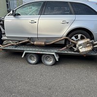 výfuk kompletní Audi A4 2,0 TDI CAG CAGA 2.0 TDI 105KW 143PS 8K0 253 409 AA . 8K0 253 609 G - 2
