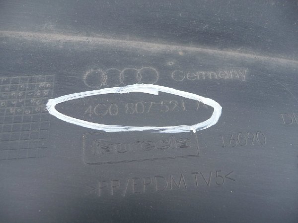 4G0 807 521A AUDI A6 4G 2012 - Diffuser zadní nárazník-  spoiler zadní  - 3