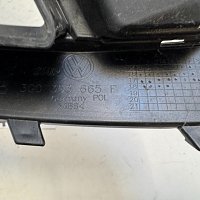 VW Passat B8 3G Mřížka předního nárazníku Levá 3G0353665F boční mřížka SPODNÍ Černý lak + chrom - 9