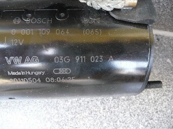 03G 911 023A 03G 911 023A Audi A4 B7 A6 C6 2.0 TD  starter motor  - 3