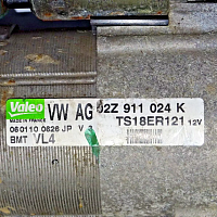 1,6 TDI TOURAN - Spouštěč motoru VALEO STARTER 2kW - 3