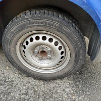 7H8 601 027 A  091 ocelovy disk  VW T5 Transporter 2008 16 palců - 3