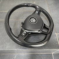 Multifunkční kožený volant s funkcí Cruise/ACC pro Passat B8 3G Tiguan Touran Multivan T5 T6 T6,1 - 4