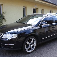 VW PASSAT B6 3C kombi sklo kufr 3C9 845 298 AD okno bocni vpravo vzadu zelena/cerna vysoky lesk 1 Combi  11/04-08/07 VNH cerna/chromova - 2