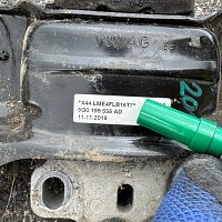 uchycení motoru  VW Golf GTI Audi A3 S3 TT 15-2018  Silentblok lůžko guma - 2