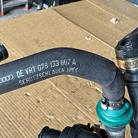 Seat VW Polo Passat  Sestava odvzdušňovací hadice zpětného ventilu, podtlaková  1.8T. - 3