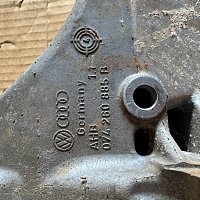 Držák VW T4 2,5 L BENZÍM - HLINÍK pro generátor alternátor generátor servočerpadlo - 5