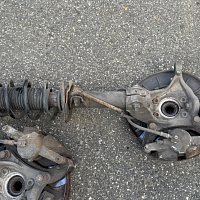 VW Sharan 7N přední náprava mcpherson závěs kola + tlumič - 2