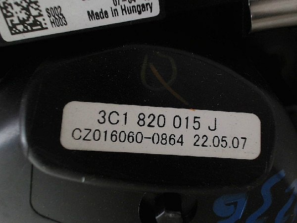 3C1 820 015J, 3C1820015K, 3C1820015M, 3C1820015P , 3C0907521B  Motorek topení s regulátorem větráku - 3