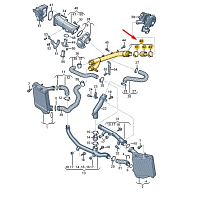 7P6 145 941 B Trubka sani VW Touareg 2 7P 2013 V6 3,0 TDI CRCA - 2