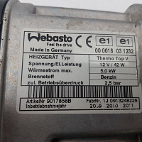 1K0 815 005JR VW Golf  6 7 GTI  NEZÁVISLÉ TOPENÍ  ohřev motoru voda  Original Heizgerät - Standheizung - Webasto Thermo Top V Benzin - 11