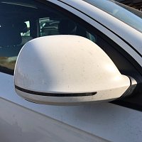 ZRCÁTKO VENKOVNÍ PRAVÉ SKLOPNÉ HLÍDÁNÍ PRUHŮ BÍLÁ BARVA  Audi Q7 4L 4,2 TDI 2009 facelift - 2