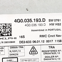 4G0035193F/ 4G0035193D Řídicí jednotka navigace Audi A6 4G 2012 - 2