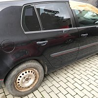 5K6 845 213 E  Sklo dveří boční pevné s těsněním vlevo vzadu sklo zelene - 2