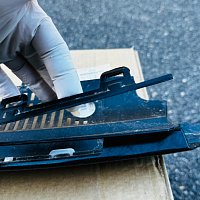 5H0 853 651 N   Originální mřížka chladiče VW, přední mřížka, černá, pro VW Golf 8, číslo dílu 5H0853651N 041   RADAR ACC  NA OPRAVU - 5