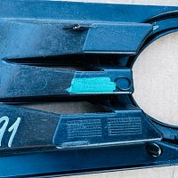 5K0 853 666 ZSB /  5K0 584 662  CHROM  VW Golf VI (5K1) Mřížka ventilace mlhové světlo předního nárazníku pravá 5K0853666 - 4