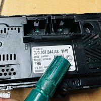 3V0 907 044 AS YMS 2016 Zobrazovací a obslužná jednotka pro klimatizaci TOPENÍ PANEL OVLÁDÁNÍ - 6