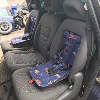 sedadlo druhé řady (s dětskou sedačkou) VW 7 Sharan 7M3 7M5 7M9 1.9 TDI 2005 - 2