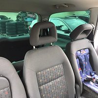 sedadlo druhé řady (s dětskou sedačkou) VW 7 Sharan 7M3 7M5 7M9 1.9 TDI 2005 - 8