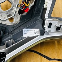 NOVÝ kožený volant Volkswagen VW Golf 8 T-Roc TOUAREG CR7 PASSAT Sportovní zkosený tříramený VYHŘÍVANÝ - 8