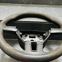 VW Transporter T5 7E Facelift kožený volant s černým prošíváním 7E0419091D - 5